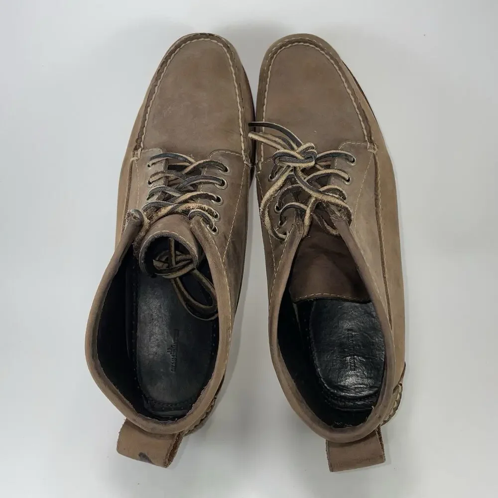 L.L. Bean Jackman Ranger Leather Moc Toe Ankle Chukka Boots Mens Size 10 D